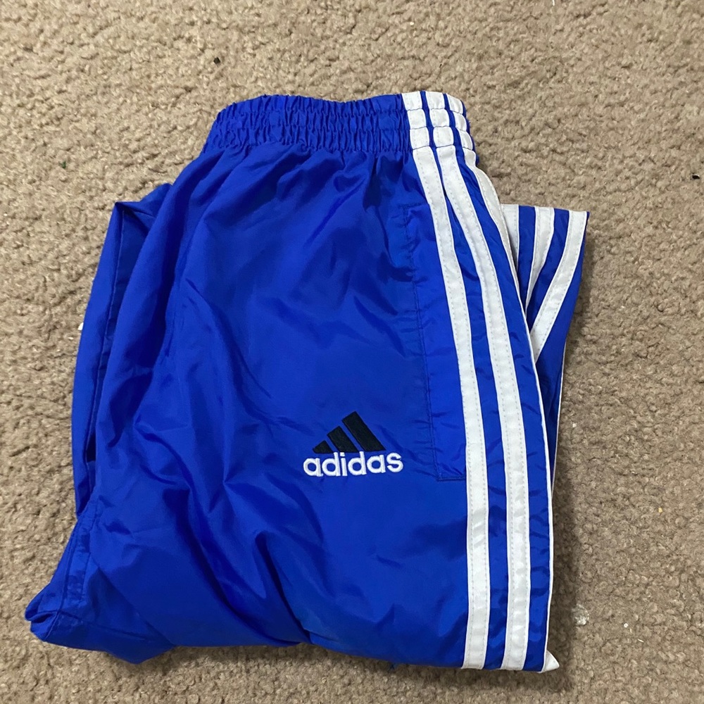 Royal Blue Adidas windbreak sweatpants